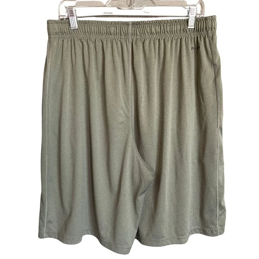 Nike Dri-fit Olive-Grey Basketball Shorts Size XL - Picture 2 of 5
